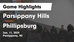 Parsippany Hills  vs Phillipsburg  Game Highlights - Jan. 11, 2024