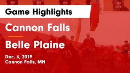 Cannon Falls  vs Belle Plaine  Game Highlights - Dec. 6, 2019