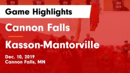 Cannon Falls  vs Kasson-Mantorville  Game Highlights - Dec. 10, 2019