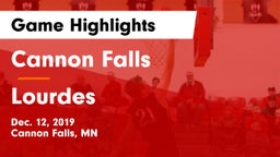 Cannon Falls  vs Lourdes  Game Highlights - Dec. 12, 2019