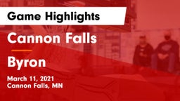 Cannon Falls  vs Byron  Game Highlights - March 11, 2021