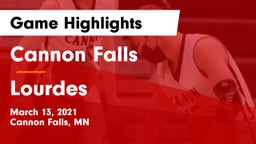 Cannon Falls  vs Lourdes  Game Highlights - March 13, 2021