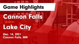 Cannon Falls  vs Lake City  Game Highlights - Dec. 14, 2021