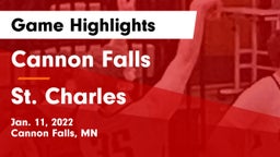 Cannon Falls  vs St. Charles  Game Highlights - Jan. 11, 2022