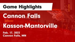 Cannon Falls  vs Kasson-Mantorville  Game Highlights - Feb. 17, 2022