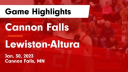 Cannon Falls  vs Lewiston-Altura  Game Highlights - Jan. 30, 2023