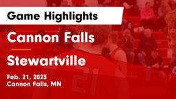 Cannon Falls  vs Stewartville  Game Highlights - Feb. 21, 2023