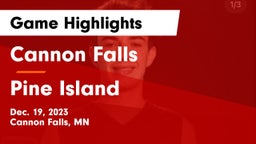 Cannon Falls  vs Pine Island  Game Highlights - Dec. 19, 2023