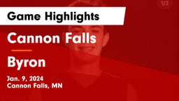 Cannon Falls  vs Byron  Game Highlights - Jan. 9, 2024