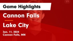 Cannon Falls  vs Lake City  Game Highlights - Jan. 11, 2024