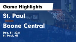 St. Paul  vs Boone Central  Game Highlights - Dec. 31, 2021