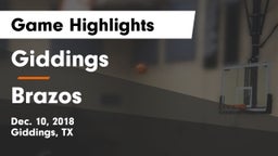 Giddings  vs Brazos  Game Highlights - Dec. 10, 2018