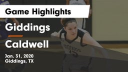 Giddings  vs Caldwell  Game Highlights - Jan. 31, 2020