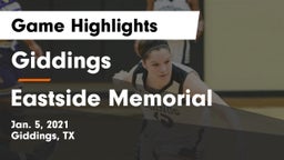 Giddings  vs Eastside Memorial  Game Highlights - Jan. 5, 2021