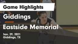 Giddings  vs Eastside Memorial  Game Highlights - Jan. 29, 2021