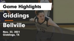 Giddings  vs Bellville  Game Highlights - Nov. 22, 2021