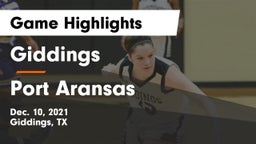 Giddings  vs Port Aransas  Game Highlights - Dec. 10, 2021