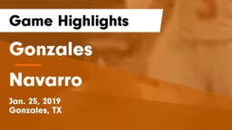 Gonzales  vs Navarro  Game Highlights - Jan. 25, 2019