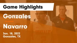 Gonzales  vs Navarro  Game Highlights - Jan. 18, 2022