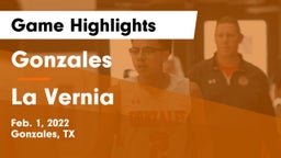 Gonzales  vs La Vernia  Game Highlights - Feb. 1, 2022