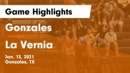 Gonzales  vs La Vernia  Game Highlights - Jan. 13, 2021