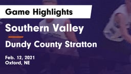 Southern Valley  vs Dundy County Stratton  Game Highlights - Feb. 12, 2021