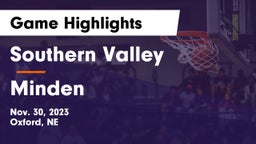 Southern Valley  vs Minden  Game Highlights - Nov. 30, 2023