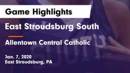 East Stroudsburg  South vs Allentown Central Catholic  Game Highlights - Jan. 7, 2020