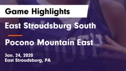 East Stroudsburg  South vs Pocono Mountain East  Game Highlights - Jan. 24, 2020