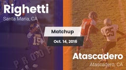 Matchup: Righetti  vs. Atascadero  2016