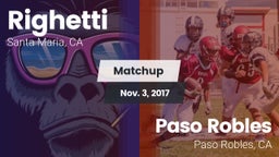 Matchup: Righetti  vs. Paso Robles  2017