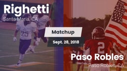 Matchup: Righetti  vs. Paso Robles  2018