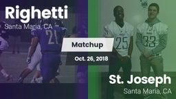Matchup: Righetti  vs. St. Joseph  2018