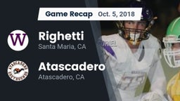 Recap: Righetti  vs. Atascadero  2018
