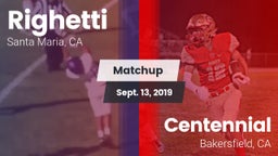 Matchup: Righetti  vs. Centennial  2019