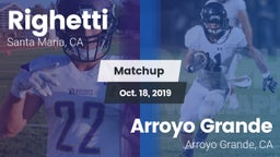 Matchup: Righetti  vs. Arroyo Grande  2019