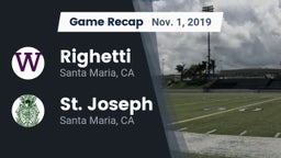 Recap: Righetti  vs. St. Joseph  2019