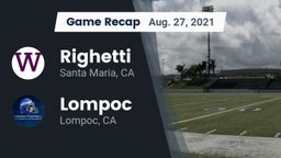 Recap: Righetti  vs. Lompoc  2021