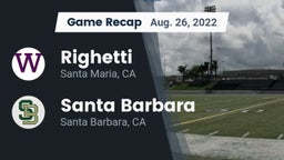 Recap: Righetti  vs. Santa Barbara  2022