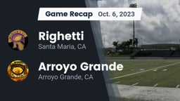 Recap: Righetti  vs. Arroyo Grande  2023