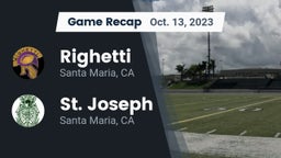 Recap: Righetti  vs. St. Joseph  2023