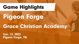 Pigeon Forge  vs Grace Christian Academy Game Highlights - Jan. 13, 2022