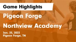 Pigeon Forge  vs Northview Academy Game Highlights - Jan. 25, 2022