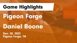 Pigeon Forge  vs Daniel Boone  Game Highlights - Dec. 28, 2022