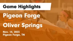 Pigeon Forge  vs Oliver Springs  Game Highlights - Nov. 14, 2023