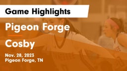 Pigeon Forge  vs Cosby  Game Highlights - Nov. 28, 2023