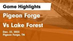 Pigeon Forge  vs Vs Lake Forest Game Highlights - Dec. 22, 2023