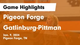 Pigeon Forge  vs Gatlinburg-Pittman  Game Highlights - Jan. 9, 2024