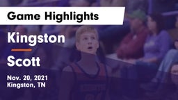 Kingston  vs Scott  Game Highlights - Nov. 20, 2021