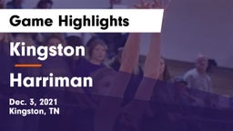 Kingston  vs Harriman  Game Highlights - Dec. 3, 2021